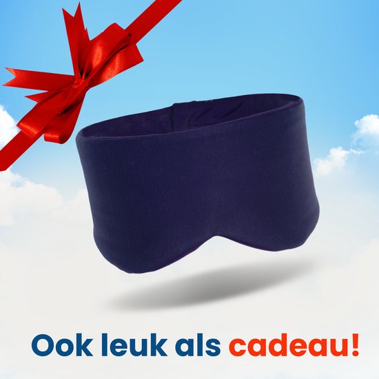 PurelyGoods® Slaapmasker - Oogmasker - Verduisterend - Slaap Masker - Mannen en Vrouwen - Katoen - Donkerblauw