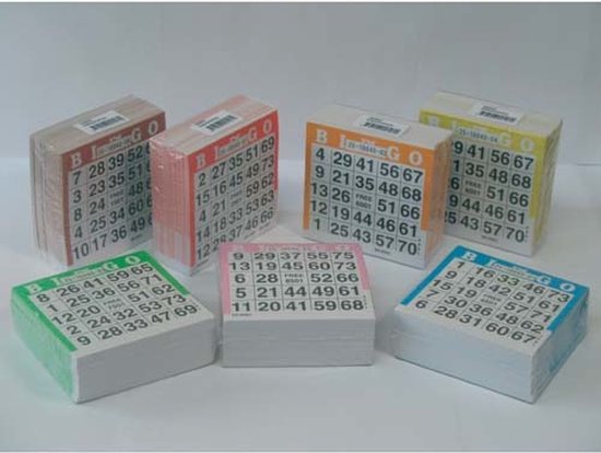 Bingokaarten 500 vellen