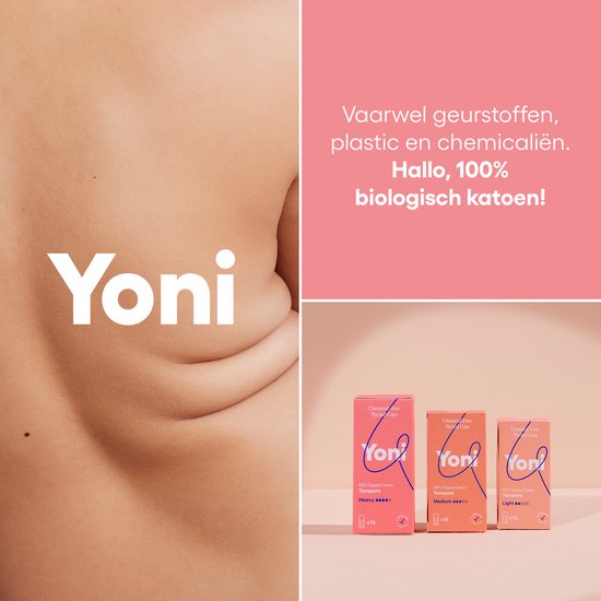 Yoni Biologisch Katoenen Tampons Heavy 16 stuks