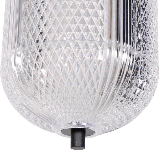 Hanglamp Geripu Ø15cm amberkleurig - hoogtes instelbaar - kunststof & metaal - Mexlite