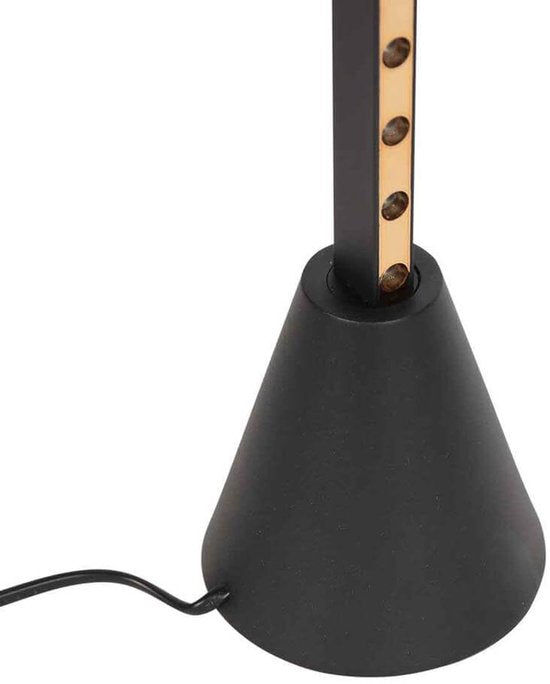 Steinhauer - vloerlamp - LuzHaz - zwart - metaal - Ø 10cm - LED - 4133ZW