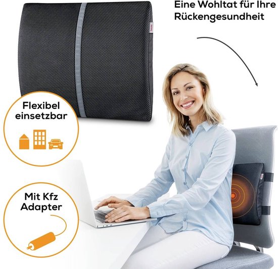 Beurer HK 70 Elektrische Rugsteun met Warmte – Ergonomisch Warmtekussen voor Rug & Stoel – Universele Bevestiging – Geschikt voor Auto & Bureau – Snelle Opwarming – Automatische Uitschakeling – 5 Jaar Garantie: exclusief bij Bol.com