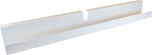 BRASQ Verstelbare Kabelgoot Wit - Kabel Organiser - Kabelgoot bureau - Kabelhouder - Kabelmanagement - Universeel