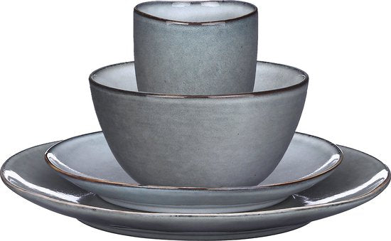 Mica Decorations Tabo Serviesset 4 Persoons - Grijs