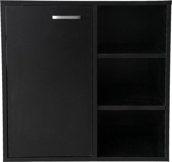 Wastafel onderkast - badkamermeubel - zwart