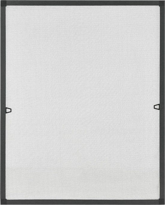Juskys – Raamhor Met Aluminium Frame – 110 x 130 cm – Voorzien Van Montage Zonder Boren En Inkortbaar Gaas – Voor Huurwoningen – Antraciet Aluminium En Glasvezel