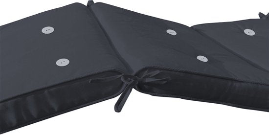 Detex Ligbedkussen - Weerbestendig UV bestendig 195x55x5cm - Antraciet