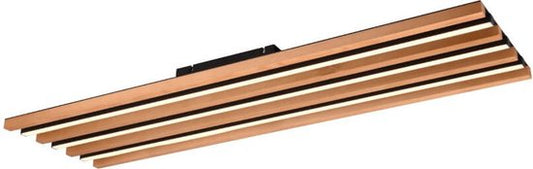 Led plafondlamp Fontana 113x30 cm - houtlook - 648911332