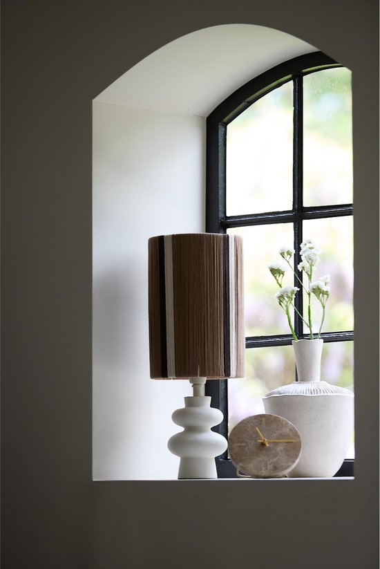 Light & Living Lampenkap Medan - Donkerbruin - Ø20cm - Modern