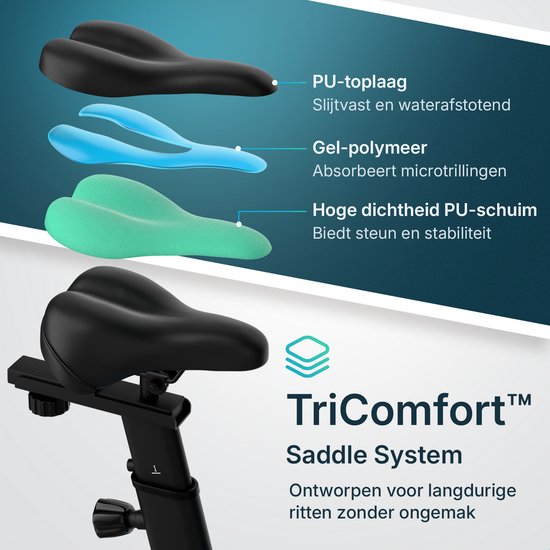 Flowsense Hometrainer Velair One - Home Trainer - Magnetische Weerstand - 3KG Vliegwiel - Incl. Tablethouder
