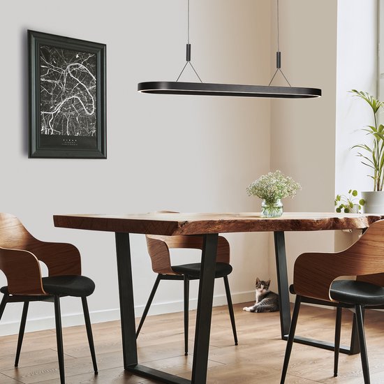 Steinhauer Exclusive - hanglamp - Mykty - zwart - metaal - design lamp - LED - 4205ZW