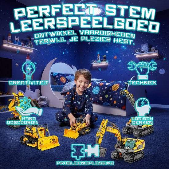 Qualitá® Robot Bouwpakket 5 in 1 – Educatief Speelgoed – Robot Speelgoed - Robot Bouwpakket - STEM speelgoed – Programmeren Voor Kinderen - Interactief Speelgoed – 736 Onderdelen – 7-9 Jaar