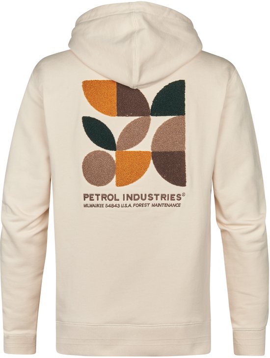 Petrol Industries - Heren Backprint Hoodie Sparta - Geel - Maat XL