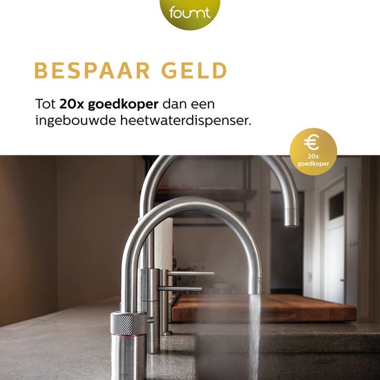 Ocina Heetwaterdispenser - 3L - ABS - BPA vrij - 2500W - 30x13x26 cm - Wit