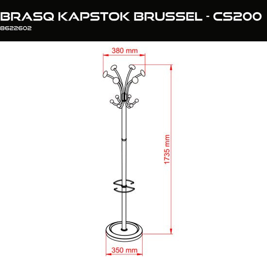 BRASQ Kapstok Brussels CS200