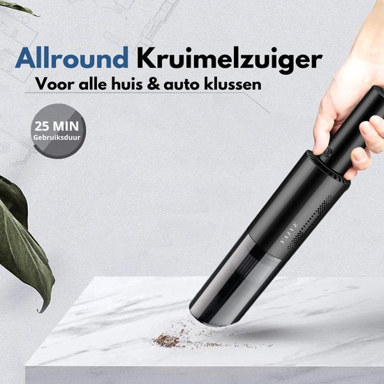 VAIVE Kruimelzuiger snoerloos - Incl. opzetstukken - Modern - Handstofzuiger