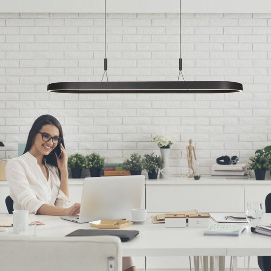 Steinhauer Exclusive - hanglamp - Mykty - zwart - metaal - design lamp - LED - 4205ZW