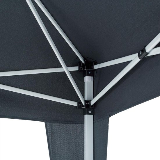 Deuba Partytent - Paviljoen - EasyUp - Opvouwbaar - Waterdicht - Met Draagtas - 300 x 600 cm - Antraciet