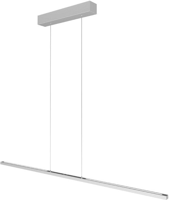 Steinhauer - Design Hanglamp Bande - Moderne Metaal Lamp met LED - In Hoogte Verstelbaar - Staal Kleur