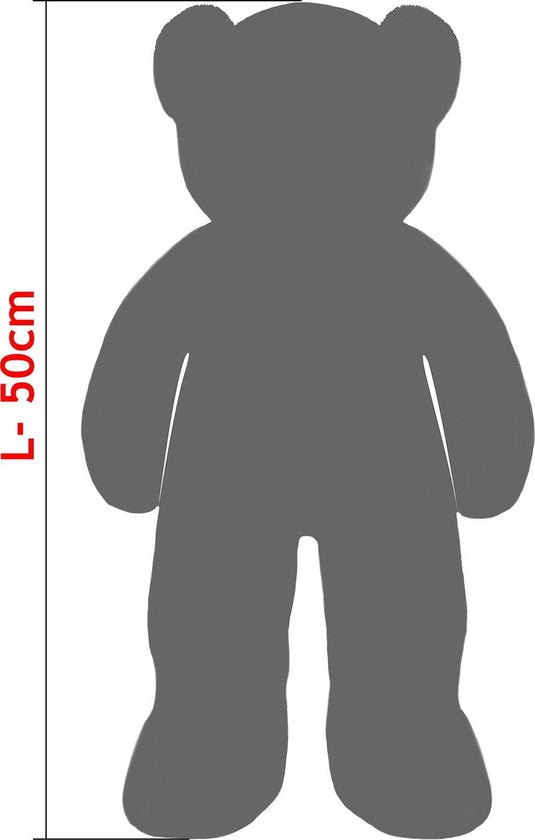 Deuba Knuffel Teddybeer L Wit 50cm
