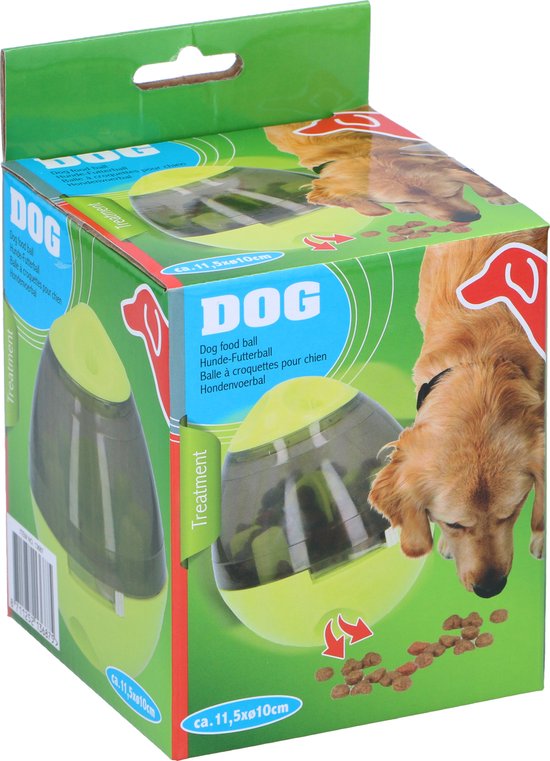 maxxpro Snackbal - Kleine Hond of Kat - Huisdier Speelgoed - Tegen Verveling - Speelbal - Verstelbaar - Groen
