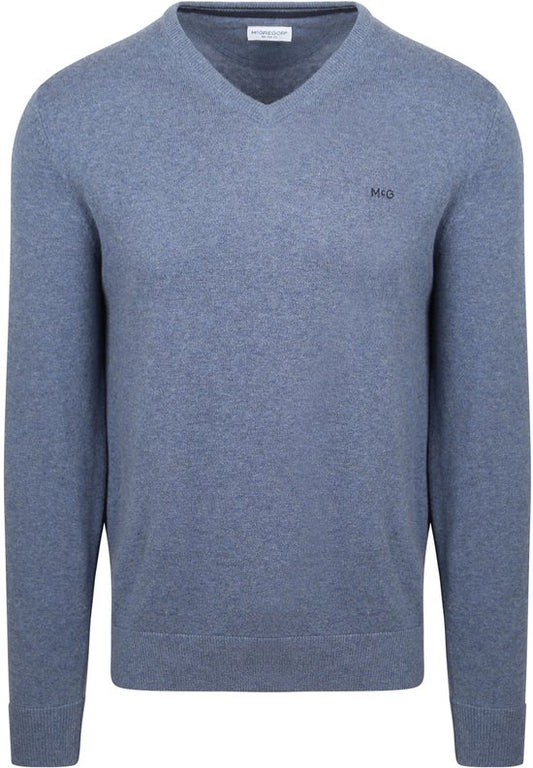 McGregor Trui Merinowol V-Hals Vintage Blauw - Maat 3XL - Heren - Pullovers