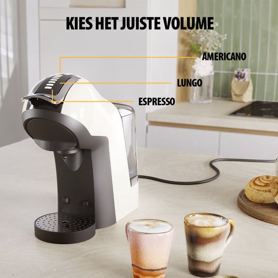 Tristar CM-2301 - Koffiecupmachine 1400W - 3 in 1 Koffiemachine - Uitneembaar water reservoir - Creme