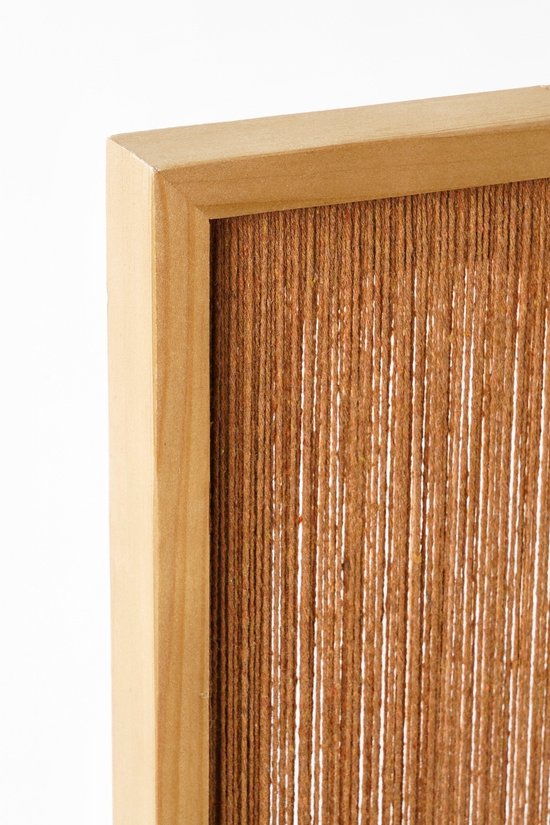 Mica Decorations Kuba Wanddecoratie - L50 x B3 x H70 cm - FSC 100% - Katoen - Oranje