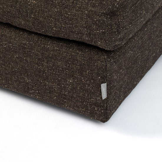 Zuiver Sense Hocker Espresso - Poef - 92x47x92 cm - Bruin