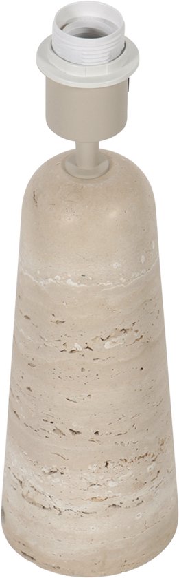 Anne Lighting - tafellamp - Travino - crème - steen - Ø 10cm - E27 - 4401CR