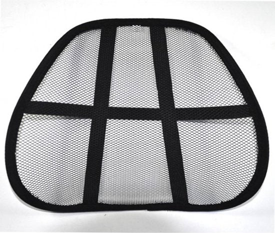 Lifetime Ergonomische Ruggensteun 39x39 cm Zwart – Optimale Ondersteuning voor Rug en Ondersteuning tijdens Lang Zitten
