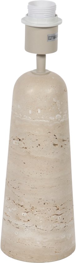 Anne Lighting - tafellamp - Travino - crème - steen - Ø 10cm - E27 - 4401CR