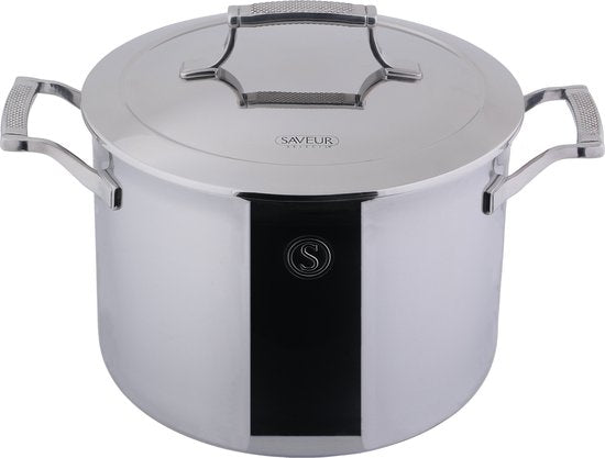 Saveur Voyage Kookpan – Ø25 cm – Tri-Ply RVS – PFAS-vrij – Inductie – Ovenbestendig