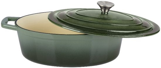 Alpina Braadpan 33cm gietijzer groen |8711252356082
