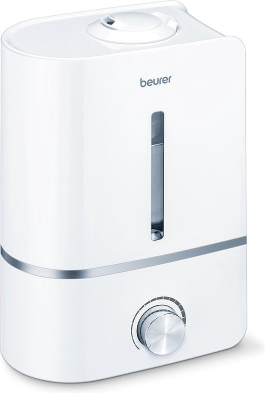 Beurer LB 45 Luchtbevochtiger - Ultrasoon – Aroma – Tot 30 m2 – Geluidsarm – 4 L waterreservoir – 2 Nevelsproeiers – 3 Jaar garantie - Wit
