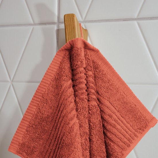 Phlox Supreme Washandje - 6 Stuks - Terracotta - 16x21 cm