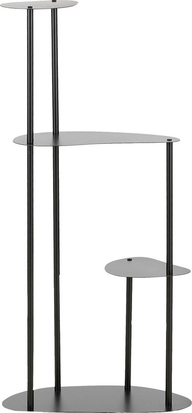 Mica Decorations Fonda Plantentafel - L48 x B27 x H100 cm - Metaal - Zwart