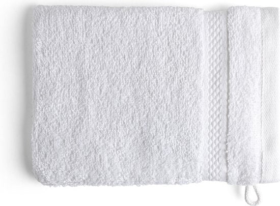 DoubleDry Hotel Washandjes 16 x 21 cm – Set van 6 – 100% Katoen 500 g/m2 – Zacht & Absorberend - Wit