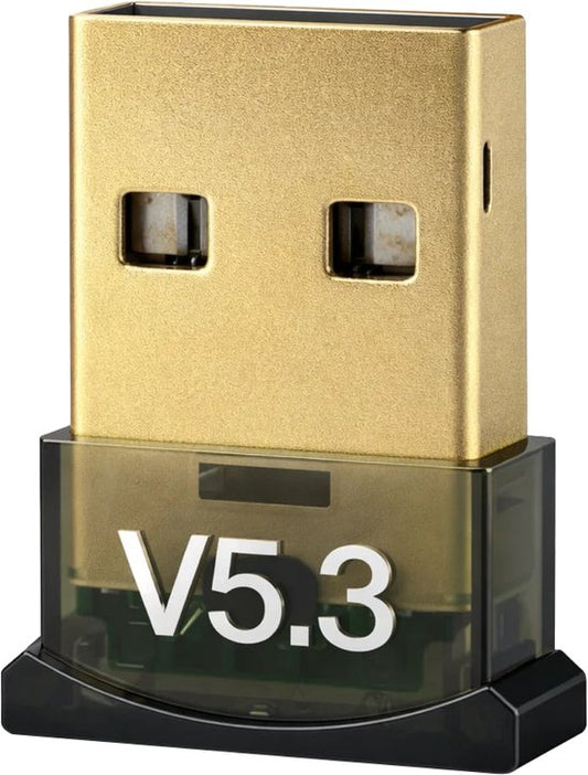 Nuvance Bluetooth Adapter - 5.3 - Bluetooth Ontvanger - USB - Bluetooth Dongle PC - Geschikt voor Windows 11/10/8/7