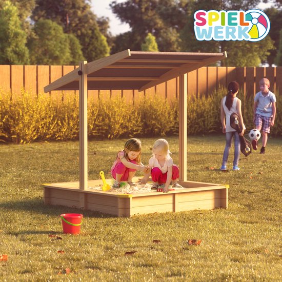 Spielwerk Zandbak - Hout Zonnedak UV 50+ Fritzi - 140x140x120cm