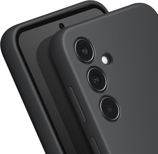 Samsung – Silicone Case Galaxy A55 5G – Voorzien Van Matte Finish En Slank Ontwerp En Zijdezachte Grip – Voor Samsung Galaxy A55 5G – Zwart Siliconen