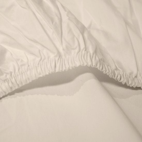 Zydante - 100% Katoen Hoeslaken Creme - 90x200+30 cm