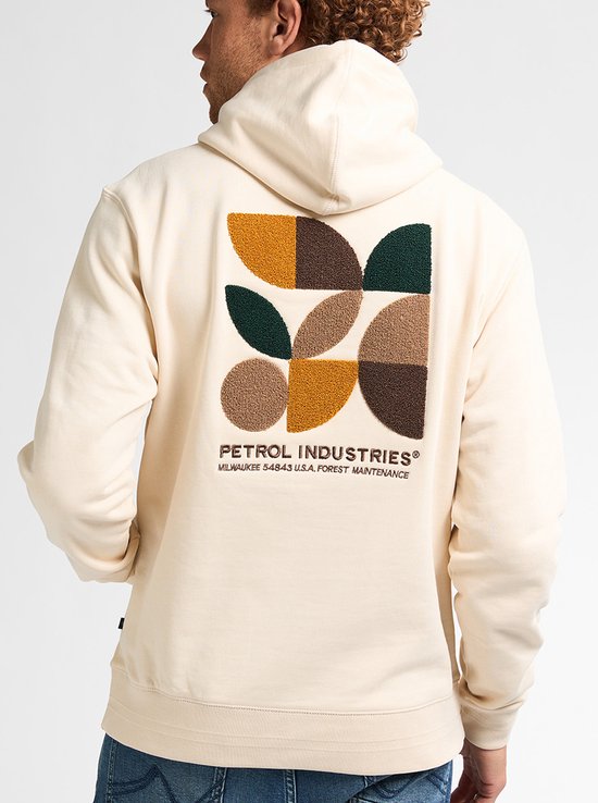 Petrol Industries - Heren Backprint Hoodie Sparta - Geel - Maat XL