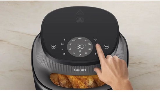 Philips 3000 Serie Airfryer NA330/00 – 6,2 L – Rapid Air Plus – Kijkvenster – Touchscreen