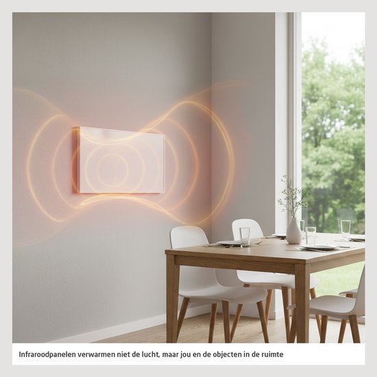 Livn Infrarood Paneel Plus 600 120x60cm zwart - 600W Vermogen - Bedienbaar via App