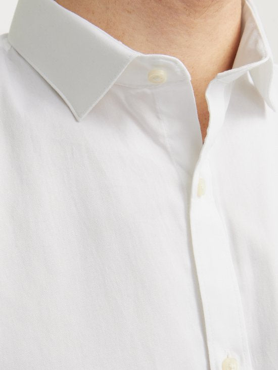 Jack & Jones Cardiff Shirt - Lange Mouw - Wit - Maat L