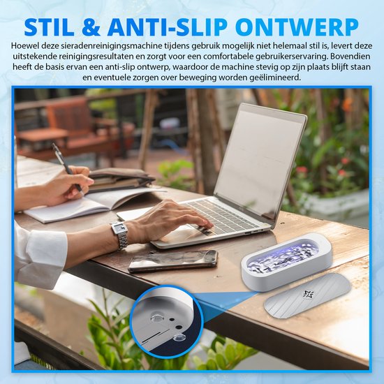 K&L - Ultrasoon Reiniger - Reinigingsapparaat voor Sieraden en Brillen - Ultrasone - Ultrasonic Cleaner - 300ml