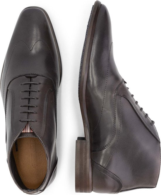 DenBroeck Gold St. Halfhoge Veterschoenen - Heren - Leer - Donkerbruin - Maat 42