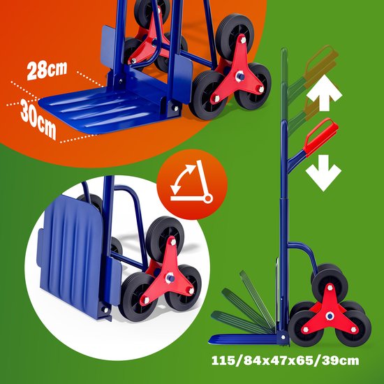 EazyLife Transportsysteem - Trappensteekwagen - Traploper - Tot 200kg