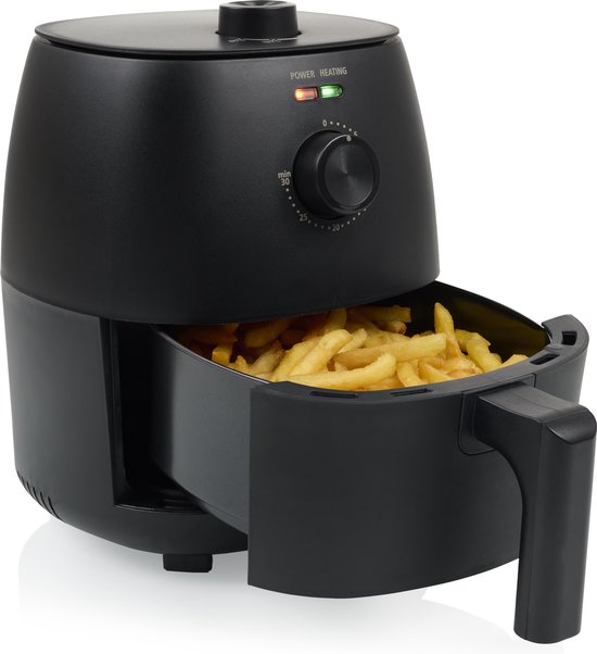 Airfryer Tristar FR‑9014 – Mini Crispy Fryer – 2 Liter – Compact Heteluchtfriteuse voor 1–2 Personen – 1150W – Vetarm Bakken – Zwart